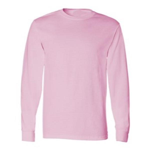 classic pink long sleeves t shirt